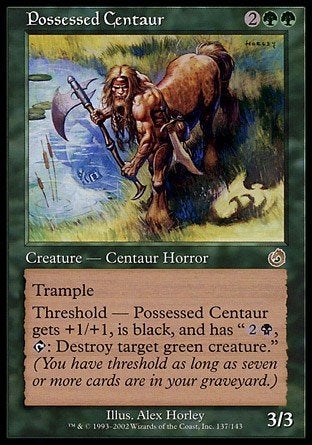 Possessed Centaur - TOR - MTG - BIJNA NM, Enlèvement ou Envoi