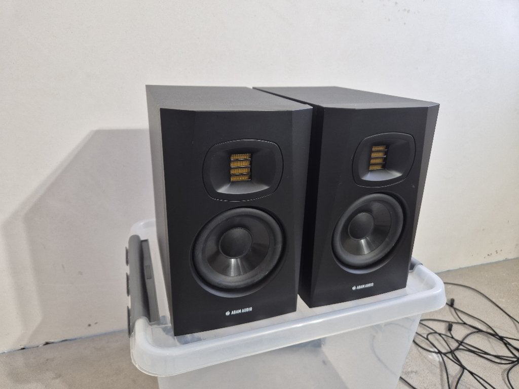 Adam Audio T5V, TV, Hi-fi & Vidéo, Autres marques, 60 à 120 watts, Enlèvement, Utilisé
