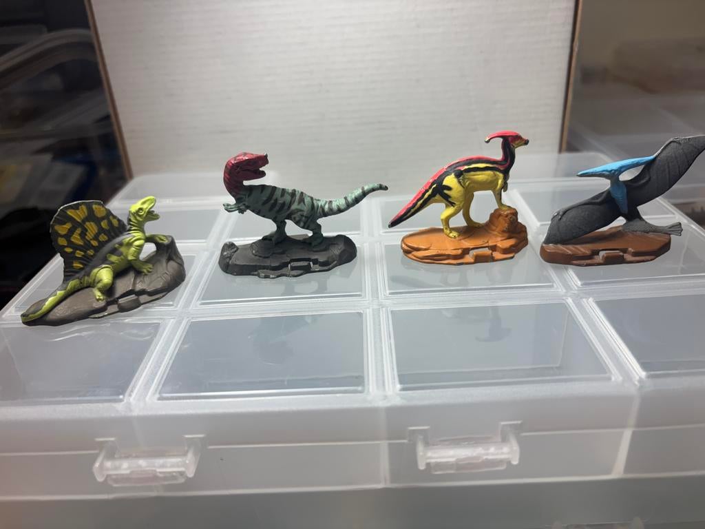 1993 Jurassic Park metalen figuren – set van 4, Verzamelen, Poppetjes en Figuurtjes, Ophalen of Verzenden, Zo goed als nieuw