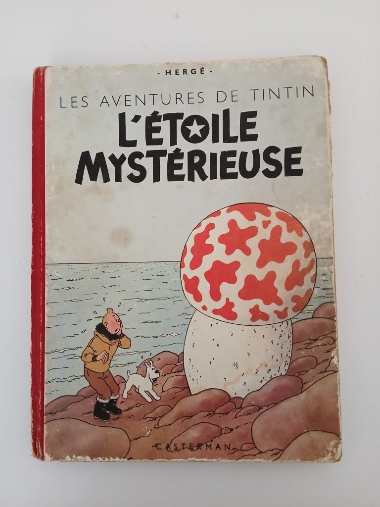 Zeldzame Kuifje – L'Étoile Mystérieuse (Casterman, 1947), Livres, BD, Une BD, Enlèvement, Utilisé, Herge