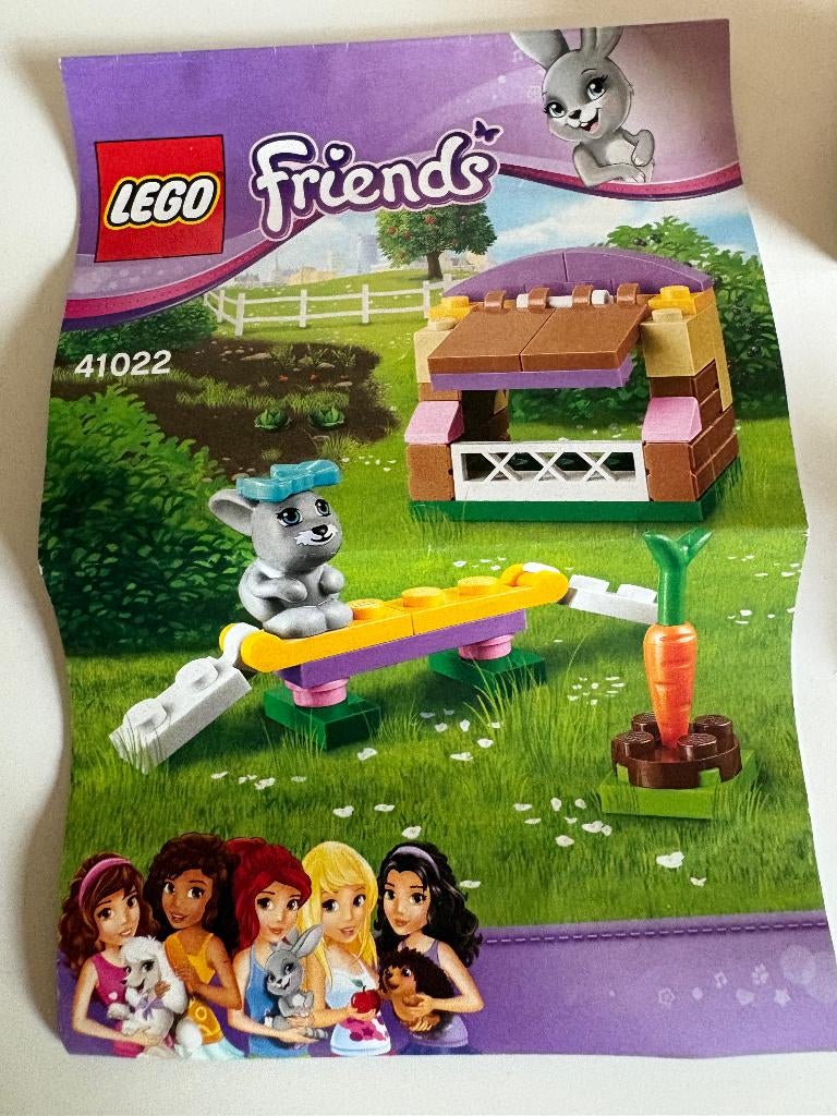 Lego Friends Konijn Set 41022, Lego, Friends, Ophalen of Verzenden, Minifiguur