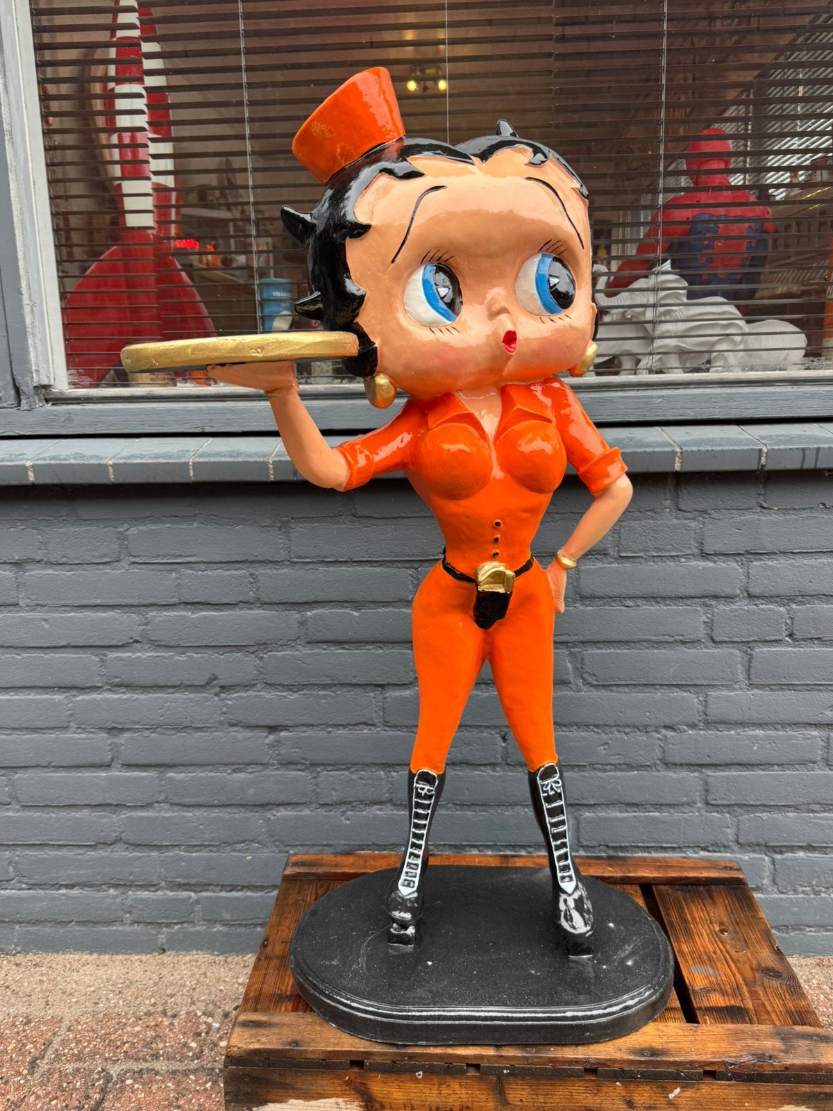 Statue de dîner Big Betty Boop, Statue ou Figurine, ., Comme neuf, Enlèvement