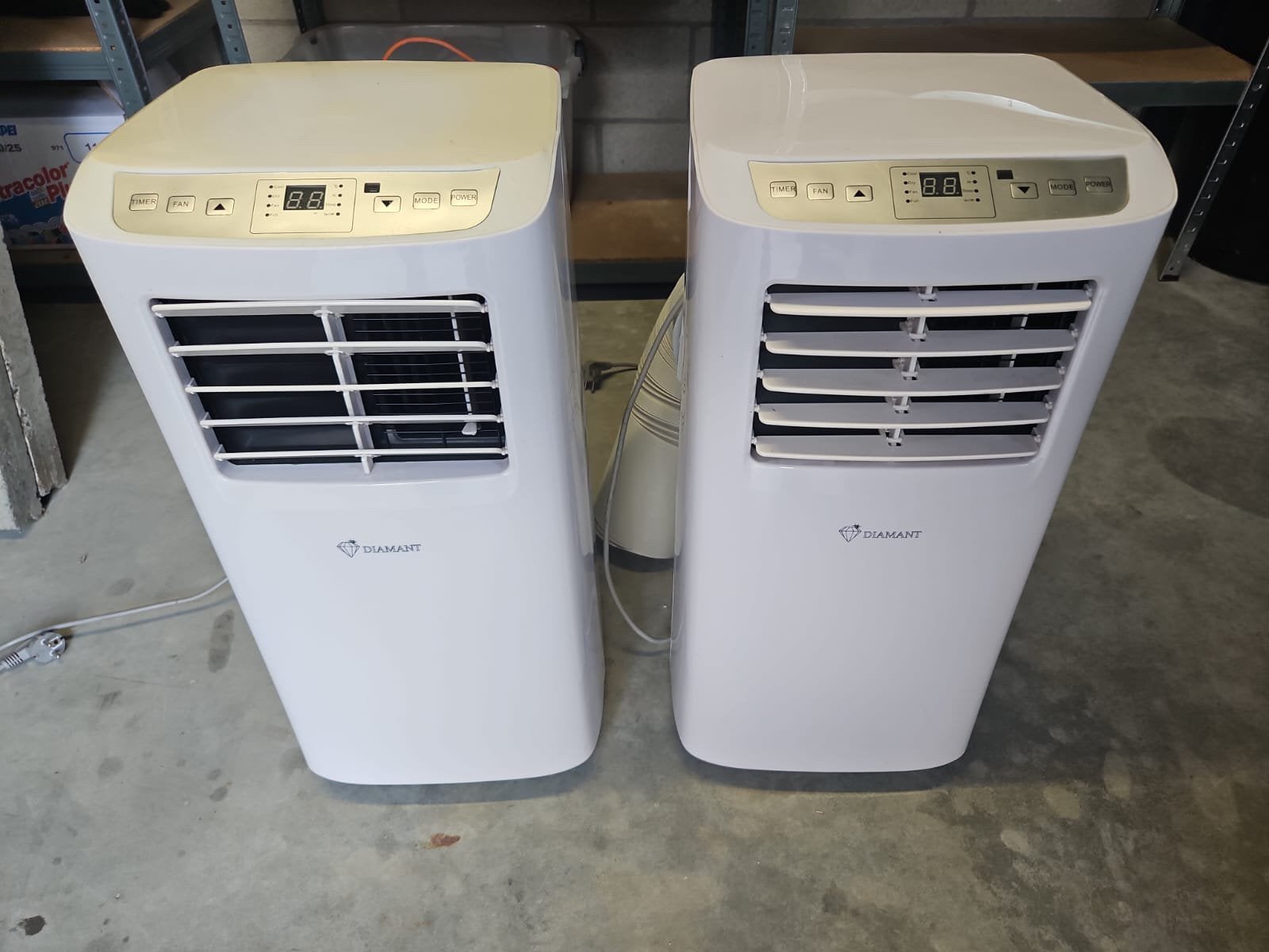 2 mobiele airco’s te koop, Enlèvement, Utilisé, Ventilation, Climatiseur mobile