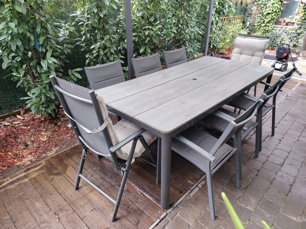 Table et chaises de jardin, Aluminium, Enlèvement, Utilisé, Sets de jardin