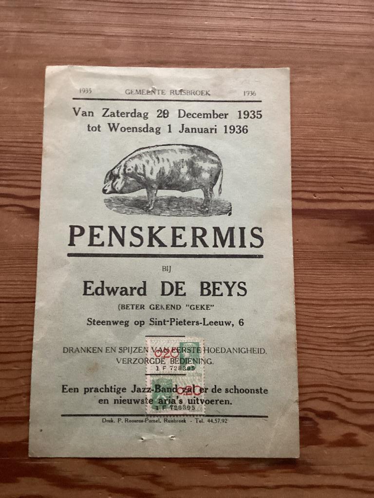 pamflet pensenkermis, Ophalen