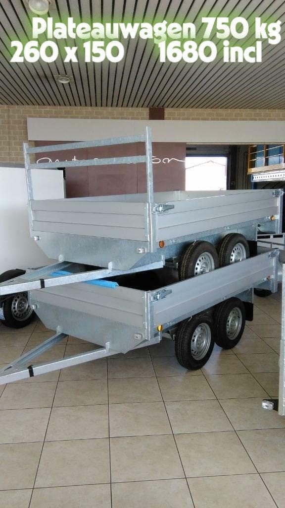 Aanhangwagens van 750 tot 3500 mtm Nieuw, Ophalen, Nieuw