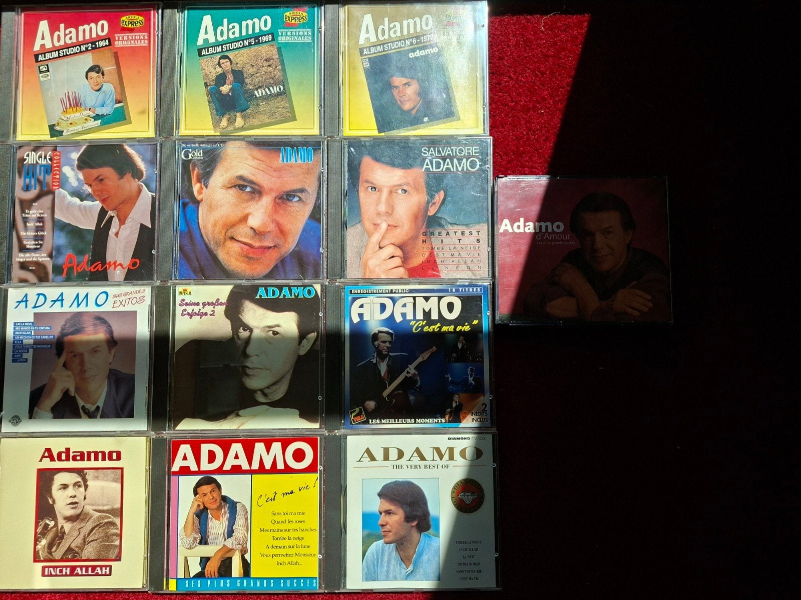 Lot de 13 CD Adamo, très bien entretenus, Enlèvement ou Envoi, Comme neuf