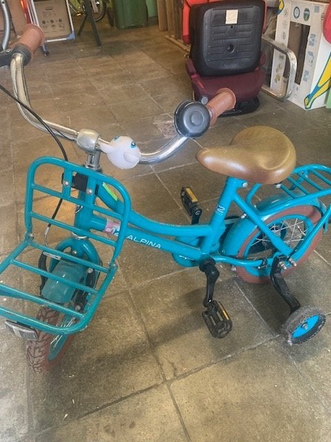 KINDERFIETS, Ophalen, Velgrem, Alpina Meisjesfiets, Minder dan 16 inch