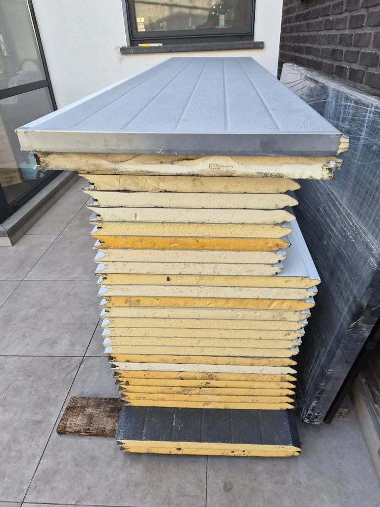 Sandwichpanelen te koop nog nooit gebruikt, Doe-het-zelf en Bouw, Platen en Panelen, Ophalen