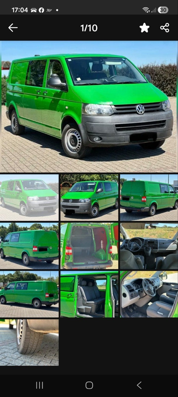 VW Transporter T5 2011 193.000 km 5 places, utilitaire léger, Achat, Boîte manuelle, Diesel, Particulier