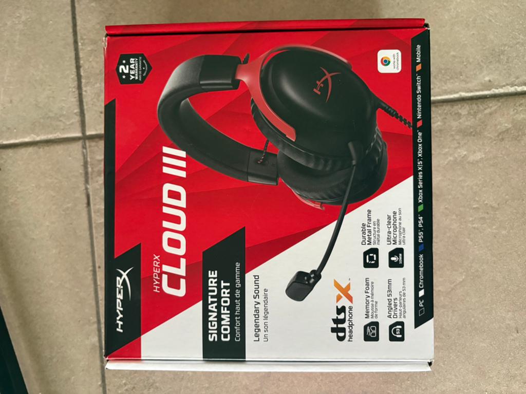 Hyperx Cloud III, Enlèvement ou Envoi, Comme neuf