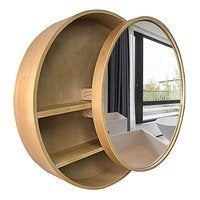 Armoire à miroir coulissante ronde de 50 cm de diamètre, Neuf, Armoire à miroir, Moins de 25 cm, Moins de 100 cm