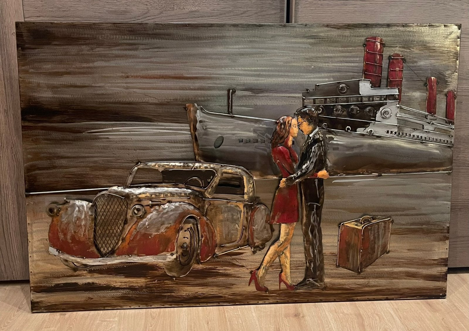 Metalen 3D schilderij, Enlèvement
