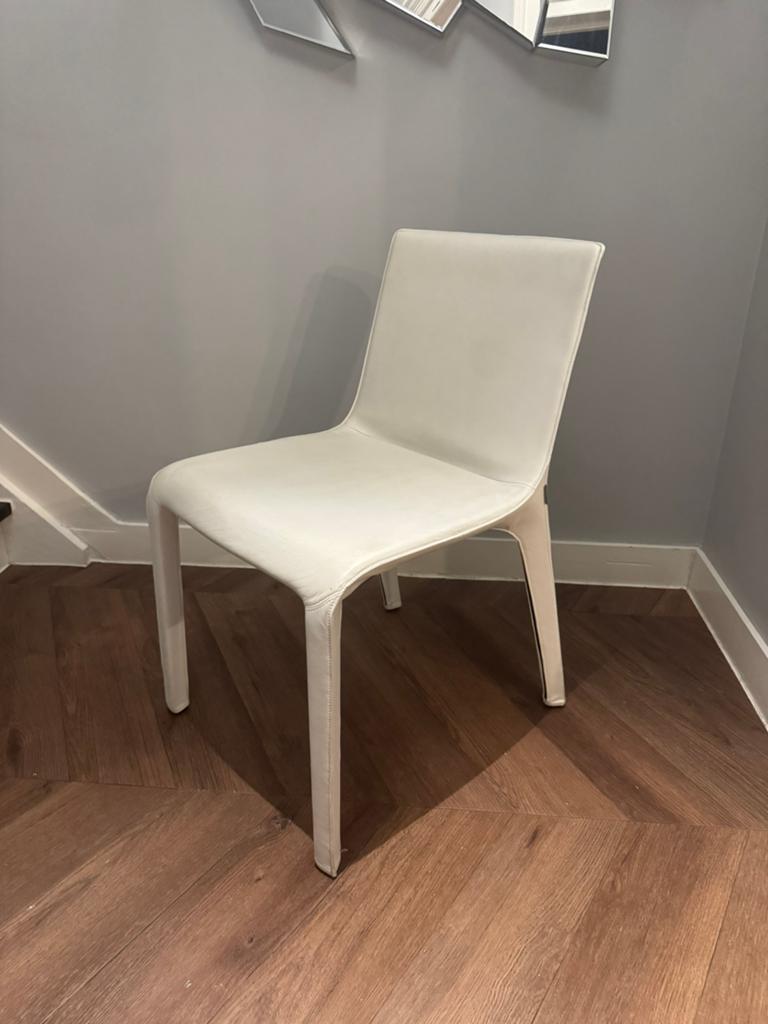 8x Walter Knoll 'Gio' stoelen (np. €1550/stuk), Maison & Meubles, Chaises, Comme neuf, Enlèvement, Cinq, Six Chaises ou plus, Blanc