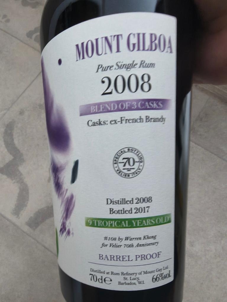 Mount Gilboa 2008 Rum, Ophalen