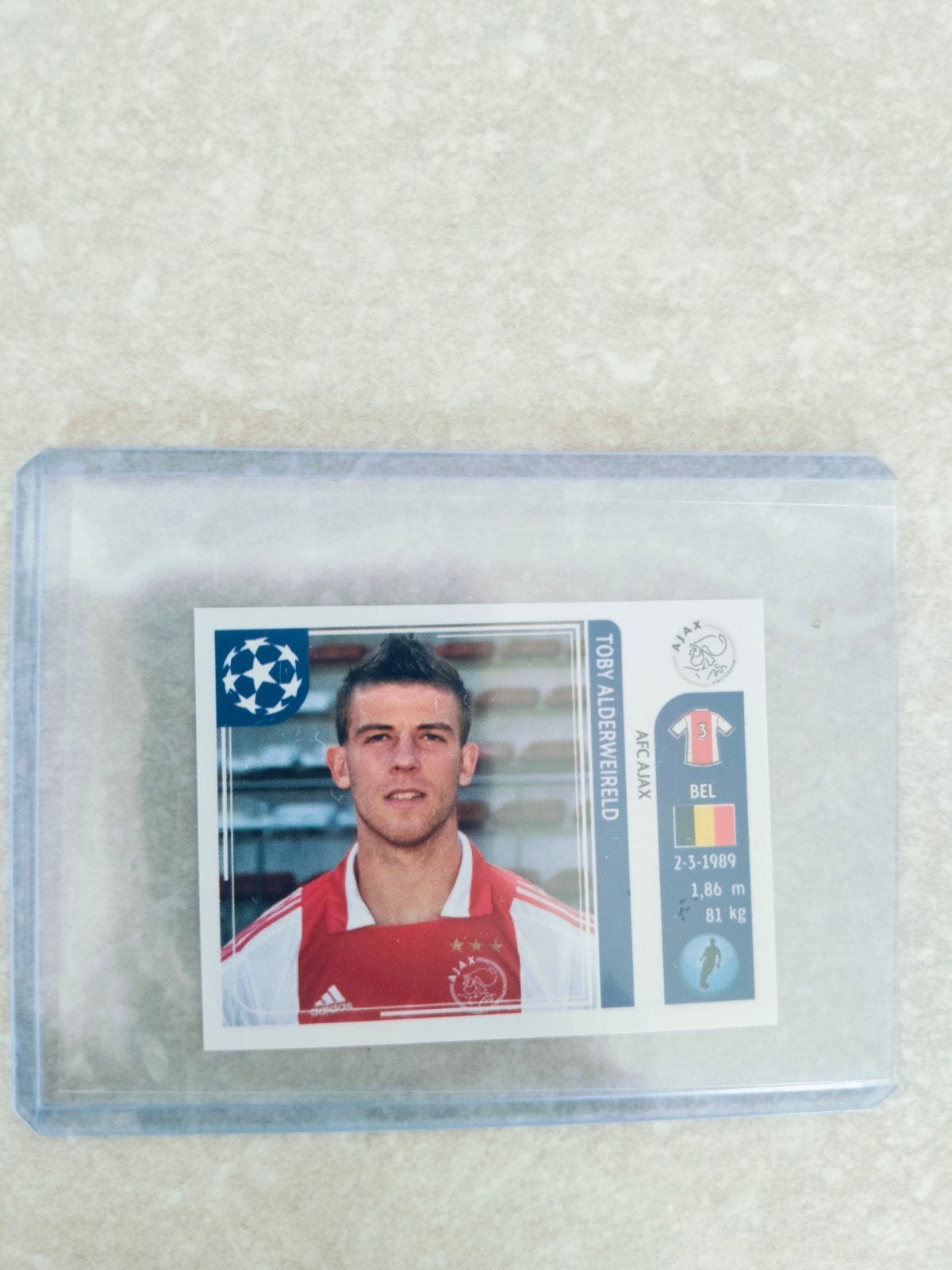 Panini sticker CL 2011-2012 Toby Alderweireld Ajax, Ophalen of Verzenden, Sticker