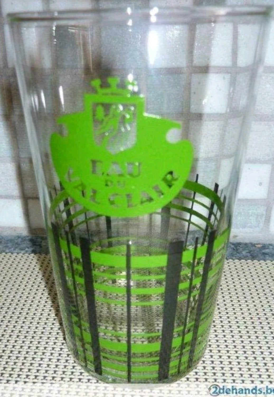 Glas "Eau du val clair", Verzamelen, Ophalen, Waterglas