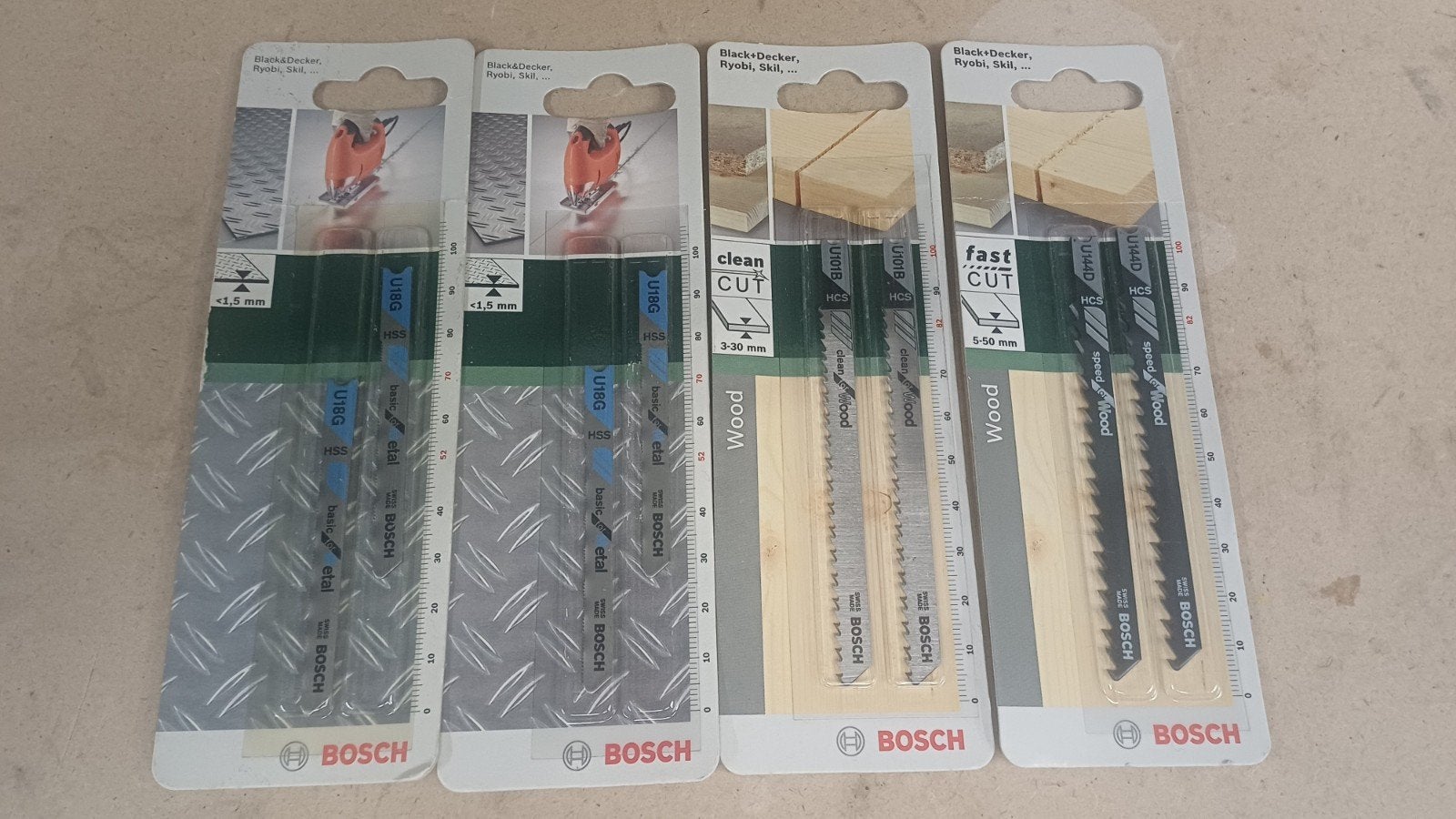 Bosch Setje metaal & hout decoupeerzaagbladen, Ophalen of Verzenden, Setje