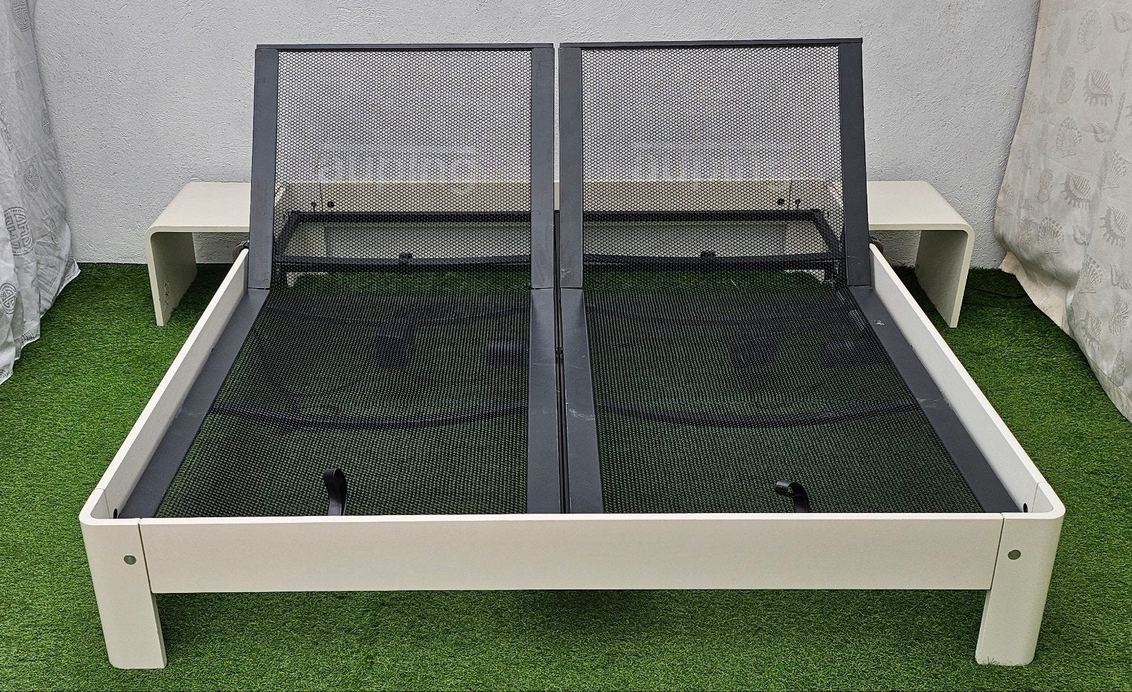 Auping Auronde Elektrisch Bed 160x200cm met Bijzettafeltjes, Ophalen of Verzenden