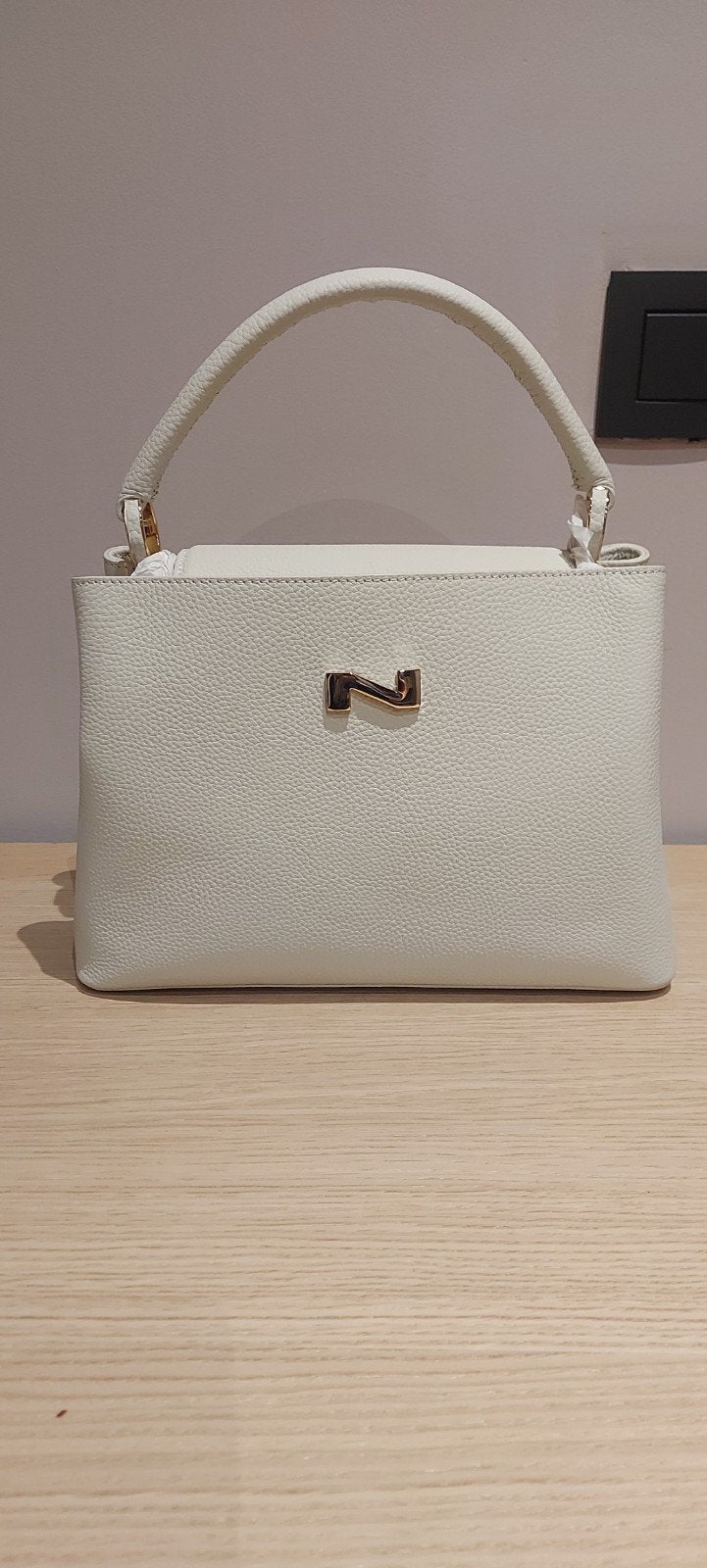 NATHAN HANDTAS NIEUW, Handtassen en Accessoires, Ophalen of Verzenden, Nieuw, Wit, Handtas