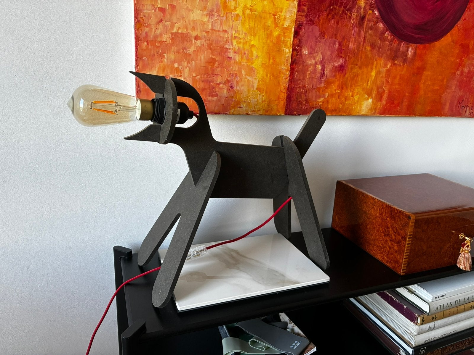 Lampe design  « cabot » RARE en superbe etat !!, Huis en Inrichting, Lampen | Tafellampen, Ophalen, Zo goed als nieuw, Design