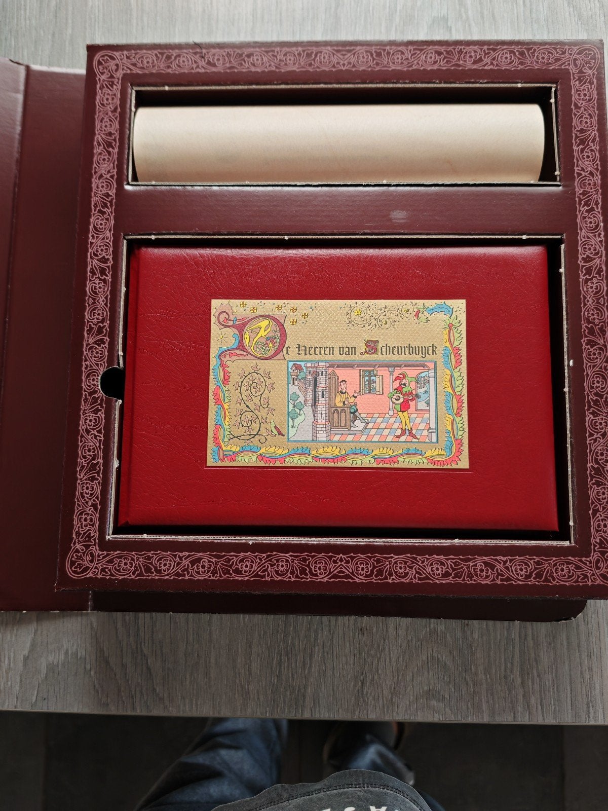 kiekeboe box 25 de heeren van scheurbuyck+tekening, Une BD, Merho, Comme neuf, Enlèvement