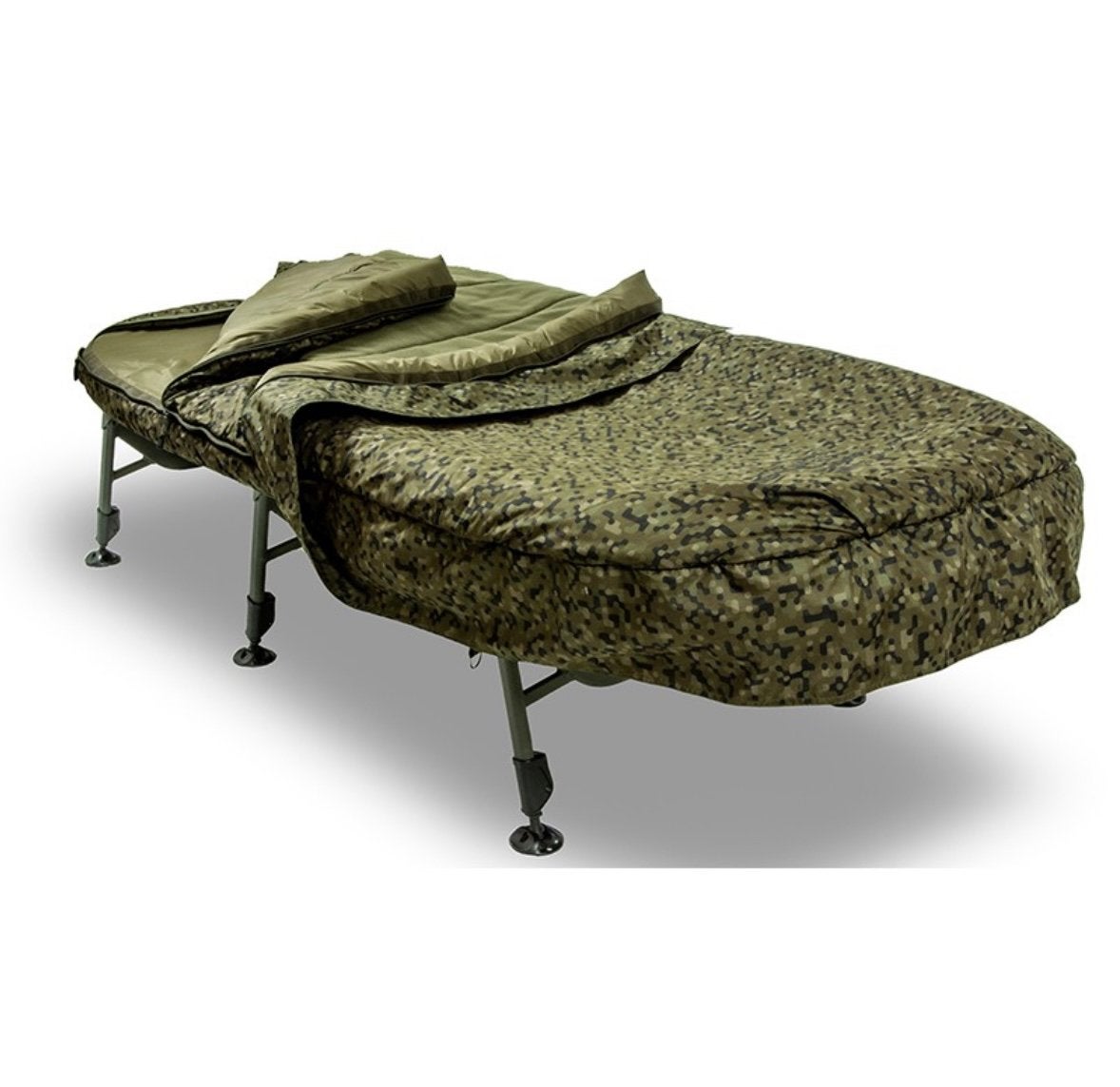 Bedchair Solar Sp C-Tech Memory Foam Sleep System Mkii Wide, Watersport en Boten, Hengelsport | Karpervissen, Ophalen, Zo goed als nieuw