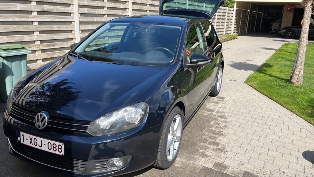 Volkswagen Golf 6 1200 TSI benzine, Auto's, Voorwielaandrijving, Euro 5, Zwart, Parkeersensor