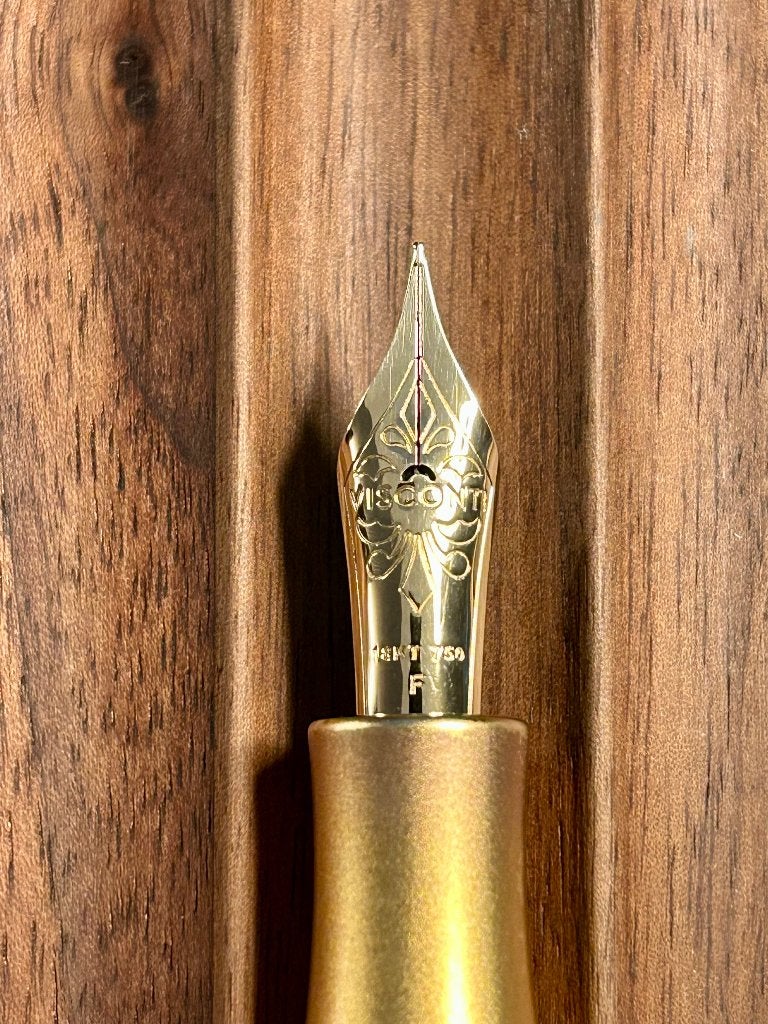Visconti Il Magnifico Calacatta Gold Marble (F), Verzamelen, Pennenverzamelingen, Overige merken, Ophalen of Verzenden, Zo goed als nieuw