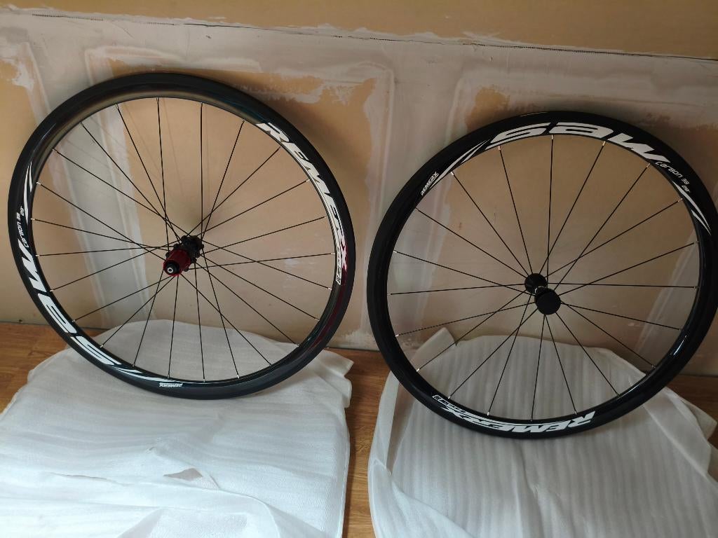 set carbon wielen 38mm body 9/10sp voor tubes, Fietsen en Brommers, Fietsonderdelen, Remerx, Nieuw, Racefiets, Carbon