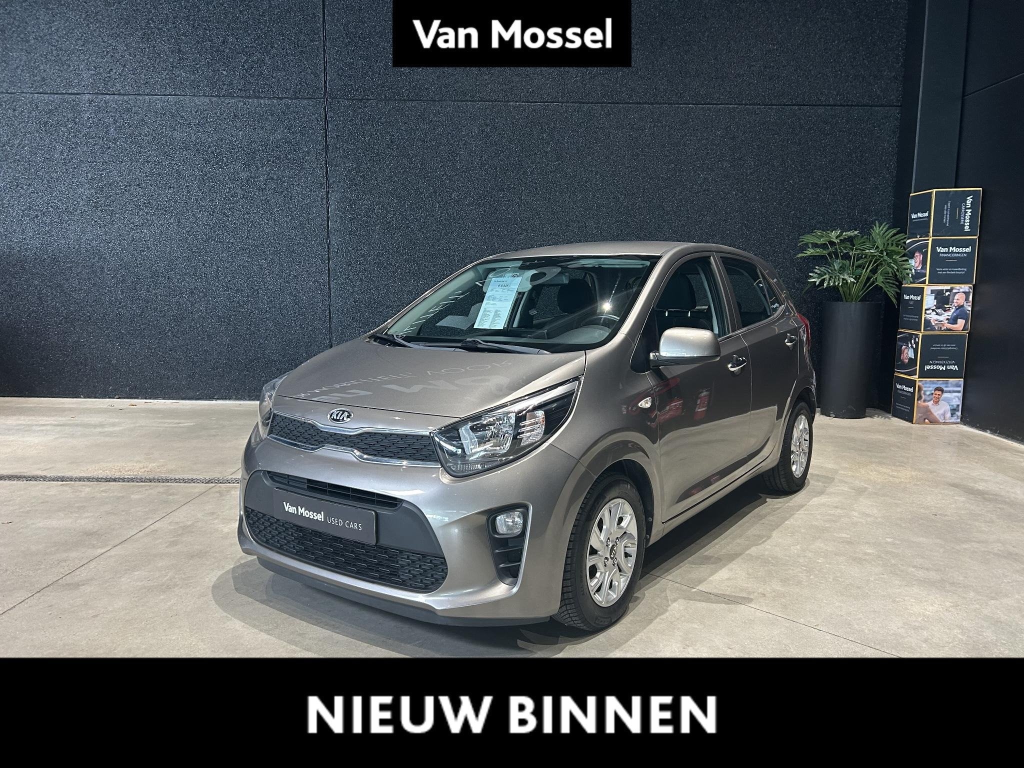 KIA Picanto Fusion 1.0 NAVI | CAMERA | AIRCO., Auto's, Voorwielaandrijving, Stof, Gebruikt, Zwart