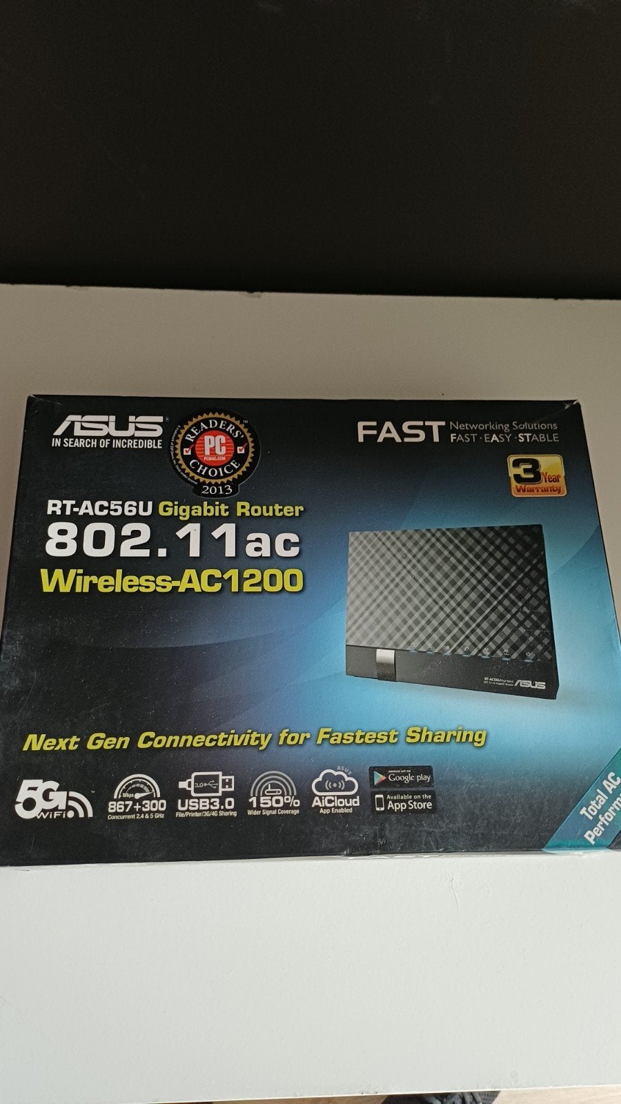 Asus fast networking, Enlèvement