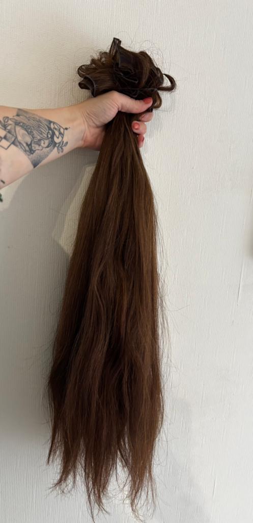 Weft Human Hair Extantions 200gr, Handtassen en Accessoires, Uiterlijk | Haarverzorging, Ophalen, Zo goed als nieuw