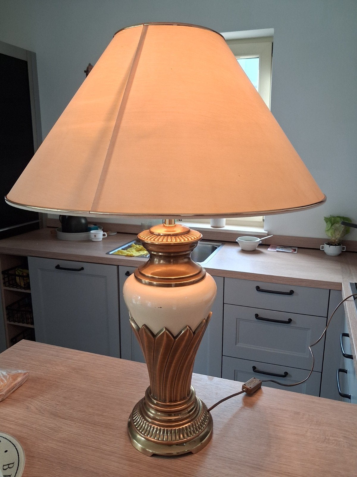 groot kamerlamp beige ., Beige, Enlèvement