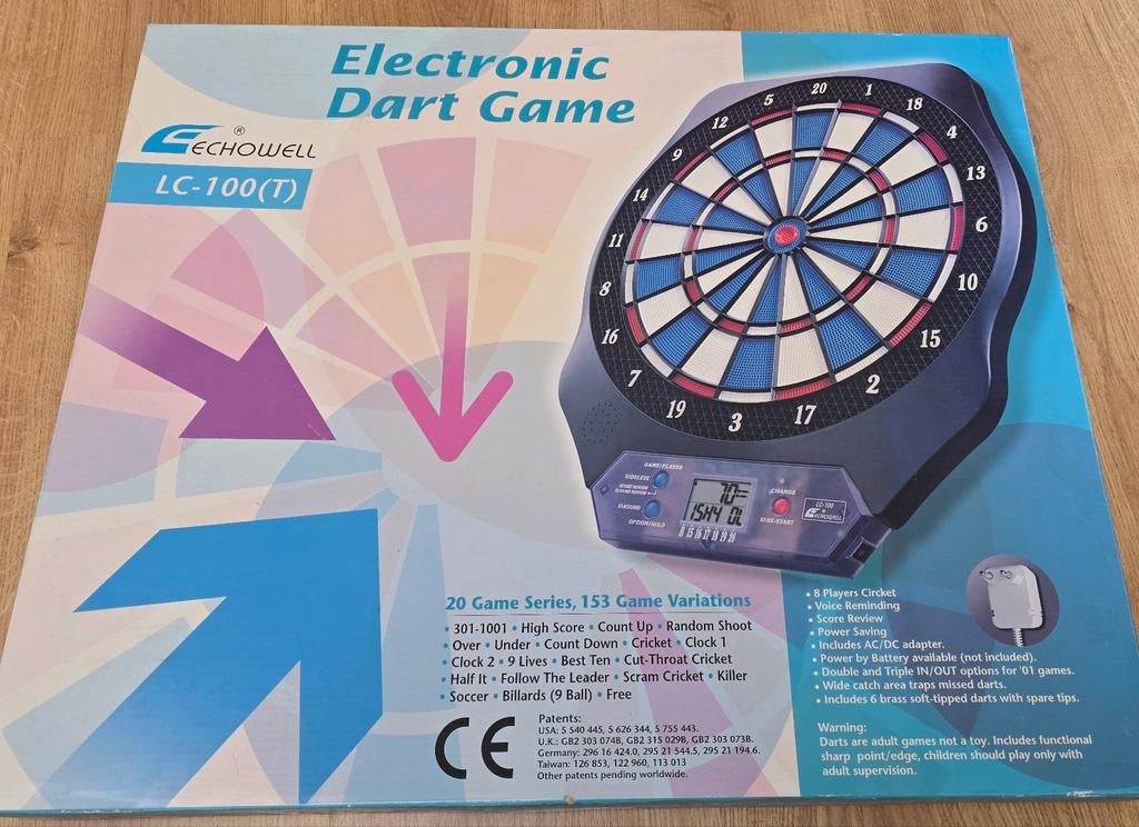 Jeu de fléchettes électronique neuf et inutilisé, Enlèvement