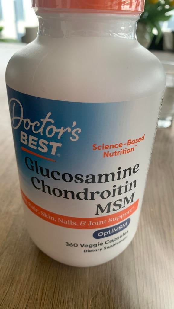 Doctor’s Best Glucosamine Chondroitin  360 veggie capsules, Sport en Fitness, Ophalen of Verzenden, Nieuw, Overige typen