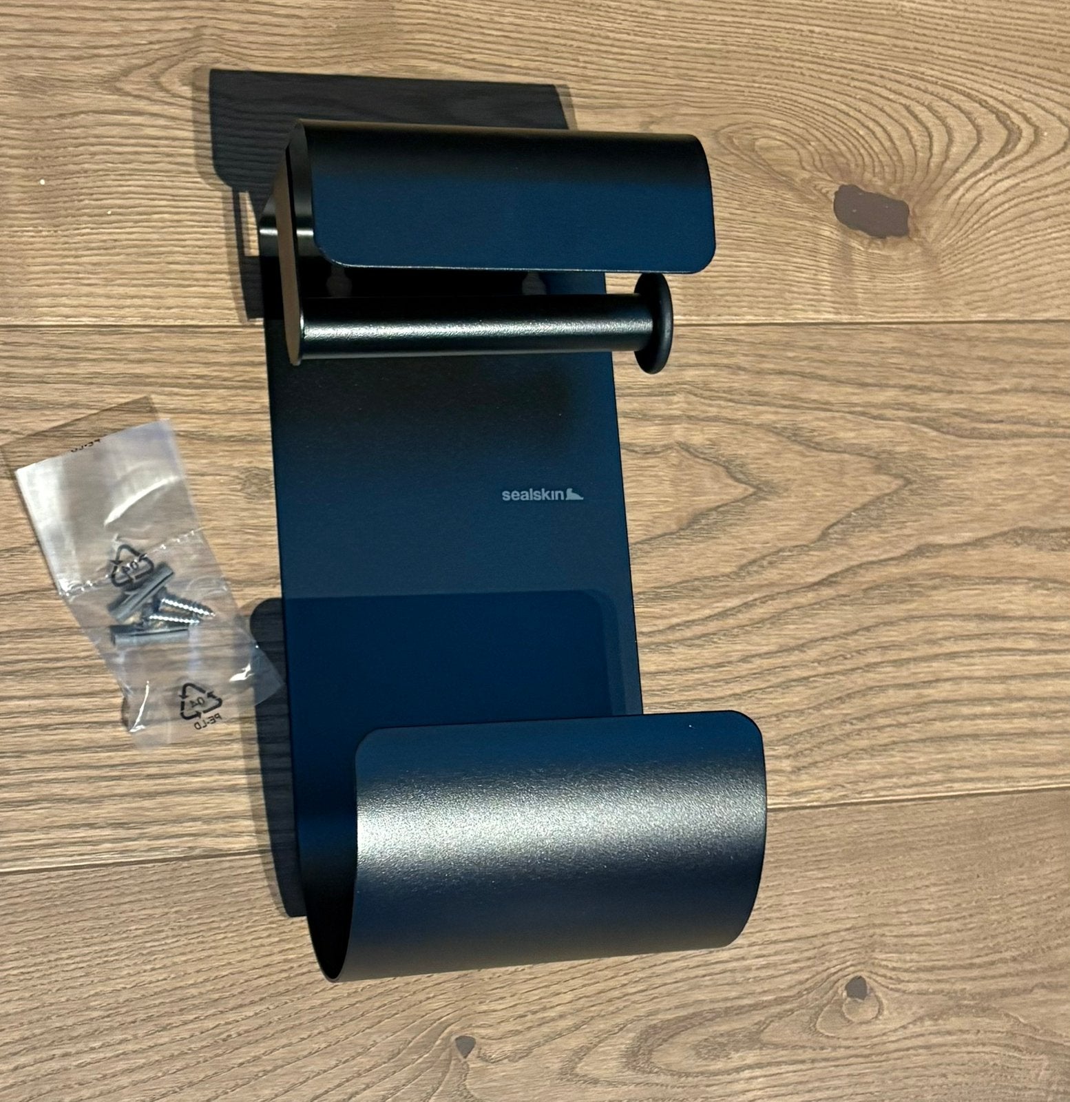 Set van 2 toiletrolhouders – Sealskin Brix & IKEA Brogrund, Neuf, Accessoire de toilettes, Enlèvement, Noir