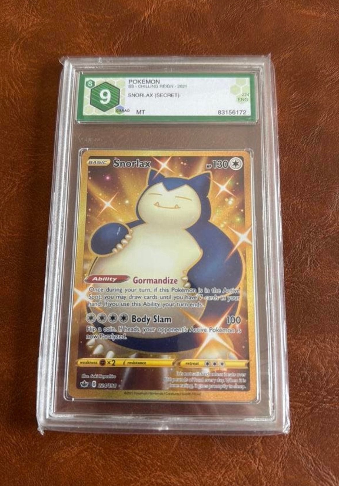 Snorlax (secret) - ENG 224/198, Ophalen, Nieuw, Sleeves of Kaarthoesjes, Foil