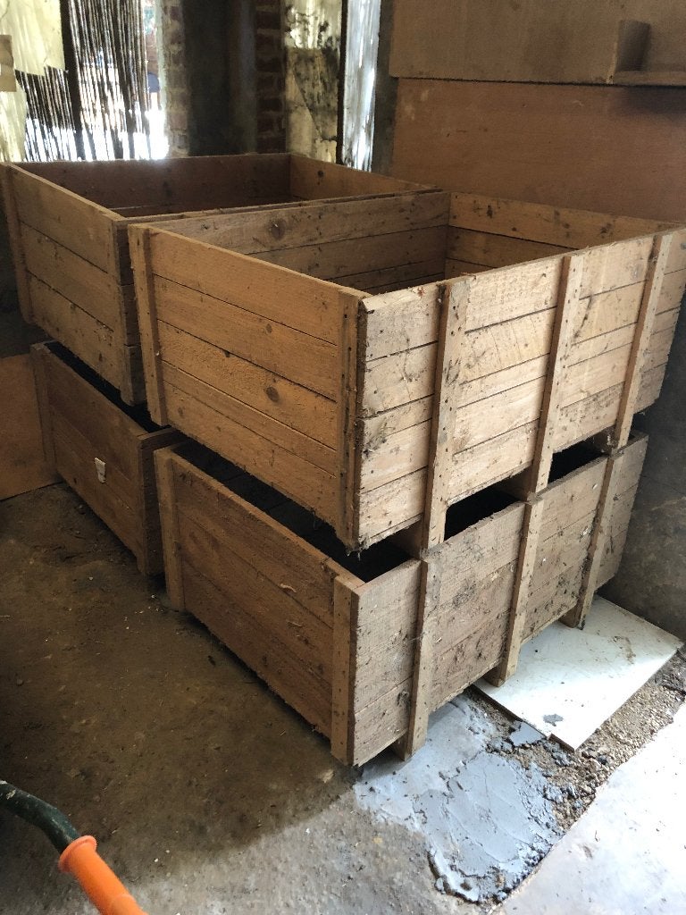 Houten bakken, Ophalen