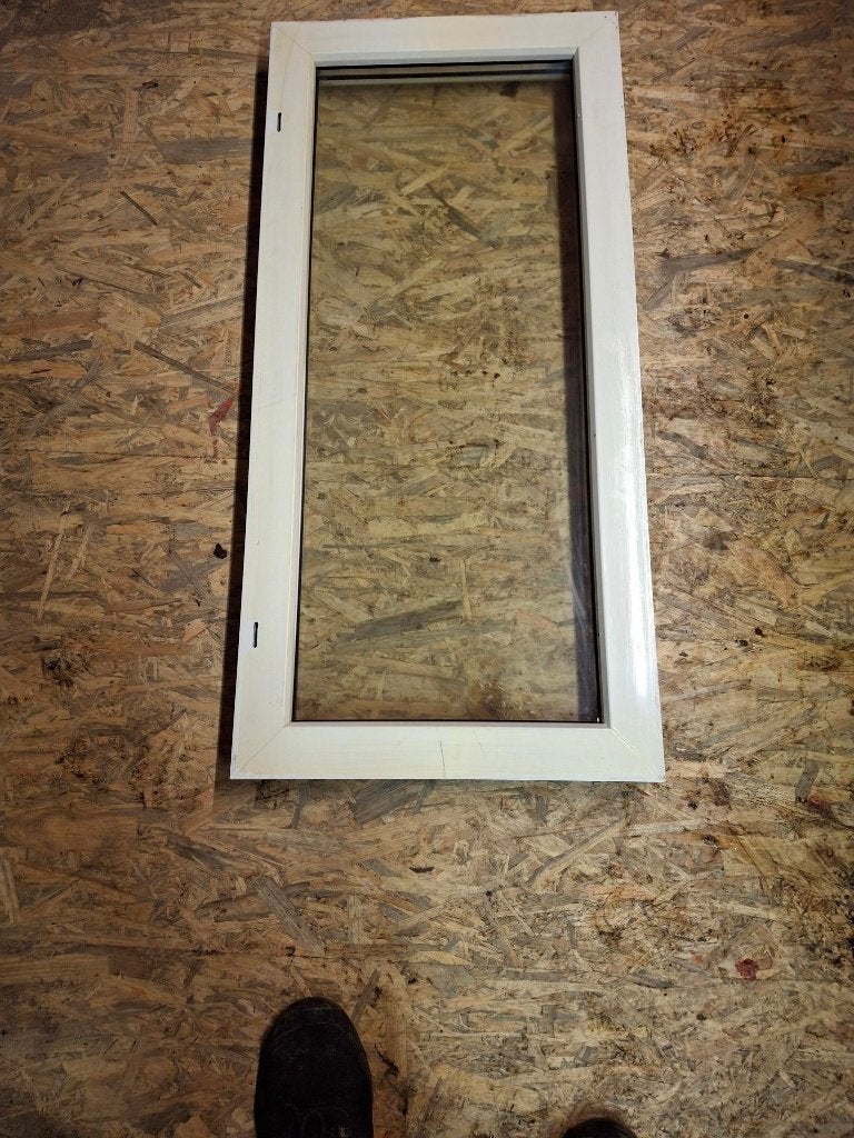 Fenêtres fixes en PVC avec double vitrage, Double vitrage, Fenêtre de façade ou Vitre, Enlèvement, Utilisé
