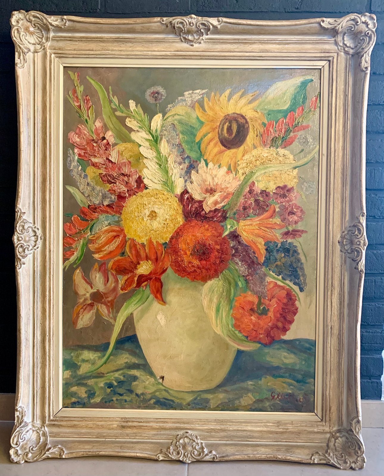 Magnifique peinture à l'huile de GASTON WALLAERT, Enlèvement, Peinture à l'huile, Toile