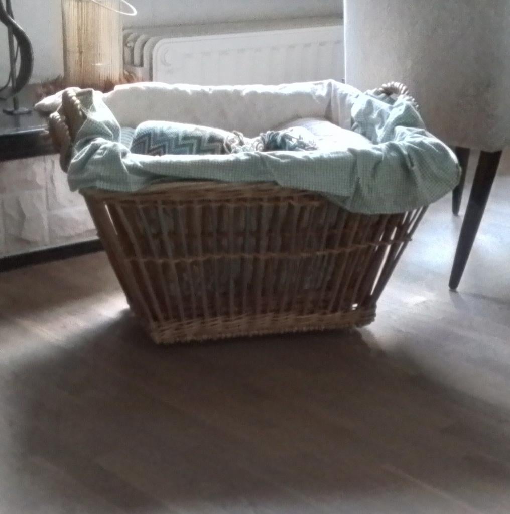 Vintage grote wasmand, Enlèvement