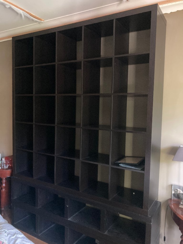 Ikea Kallax zwartbruin, Ophalen, Gebruikt
