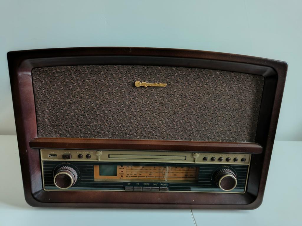 Roadstar HIF-1937TUMPK retro hifi-systeem, Audio, Tv en Foto, Platenspelers, Platenspeler, Ophalen