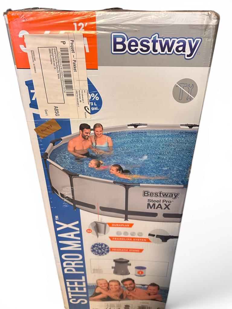 Nieuw zwembad Bestway steelpro max 366x76cm, Ophalen, Rond, Nieuw, Opzetzwembad