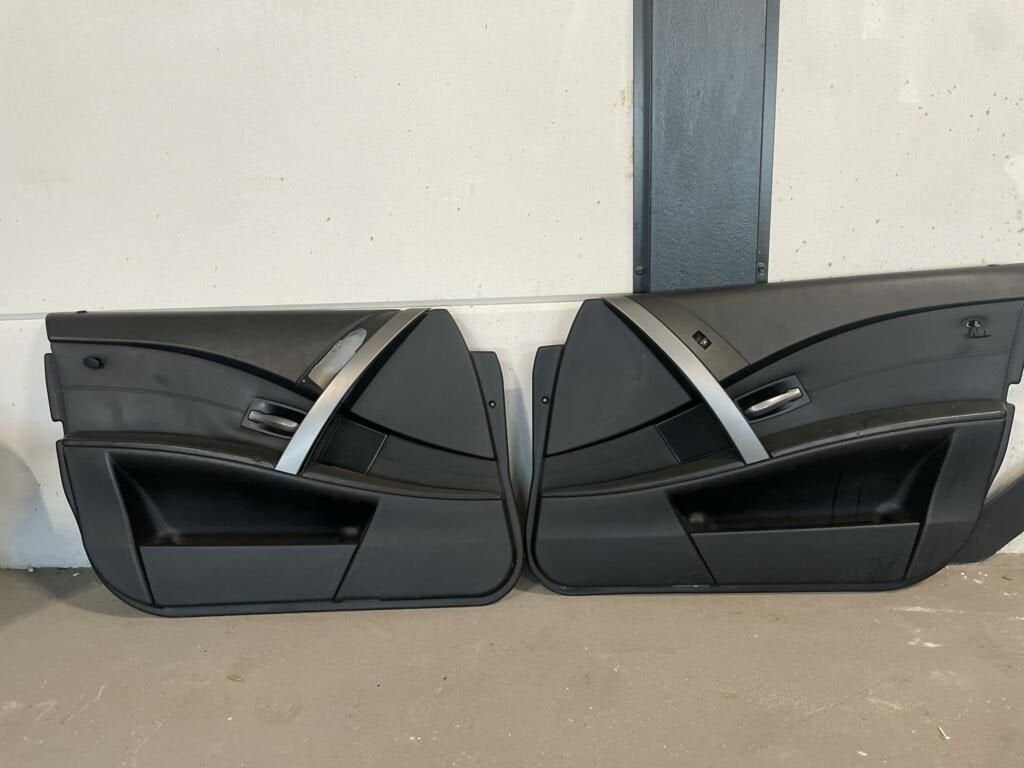 Deurpanelen zwart leder BMW 5-serie Touring E61 ('04-'07), -, Utilisé, Porte, -