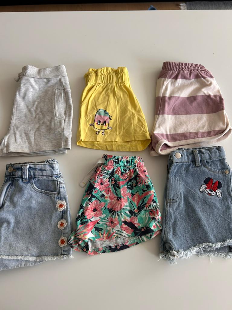 Lot shorten maat 110, Ophalen of Verzenden, Gebruikt, Maat 110