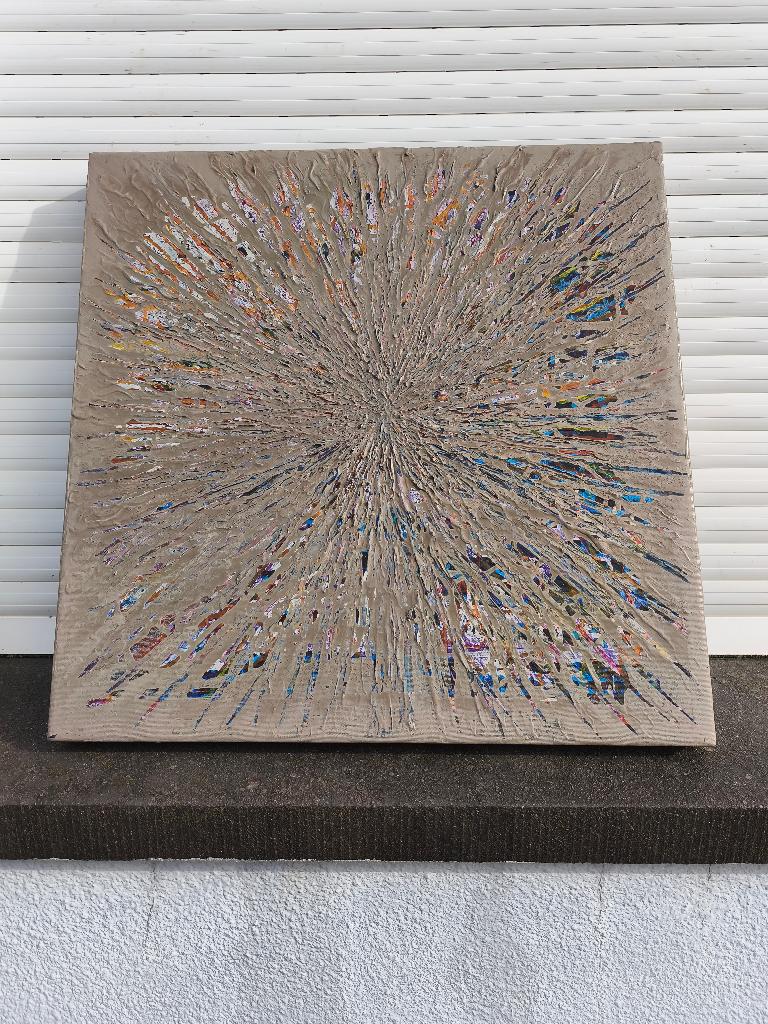 Huile sur toile de luc vermeire, Ophalen of Verzenden