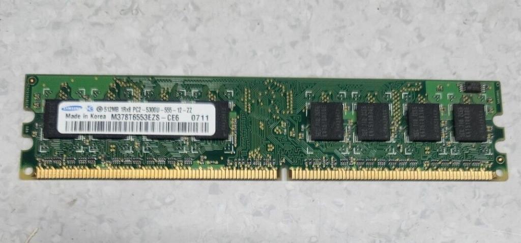 4x Samsung 1GB DDR2 667MHz ECC RAM, Informatique & Logiciels, Enlèvement ou Envoi, Serveur, Utilisé, 667 MHz