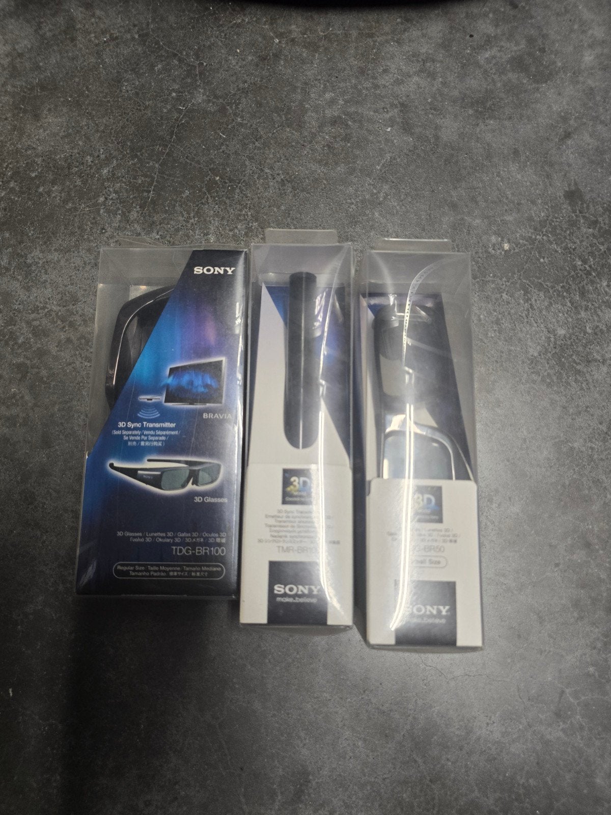 Sony 3d bril set, Ophalen